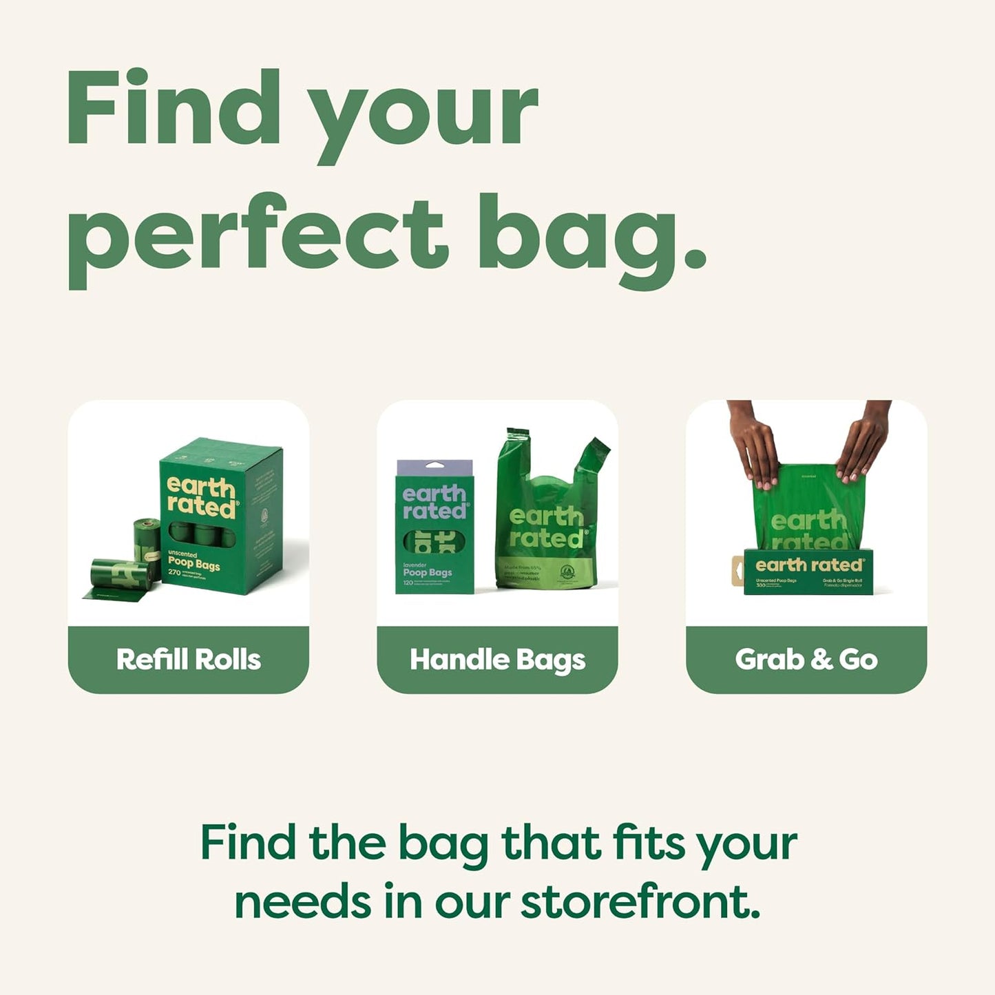 Dog Poo Bags with Handles, Easy Tie and Guaranteed Leakproof, Lavender Scented, 120 Handle Bags