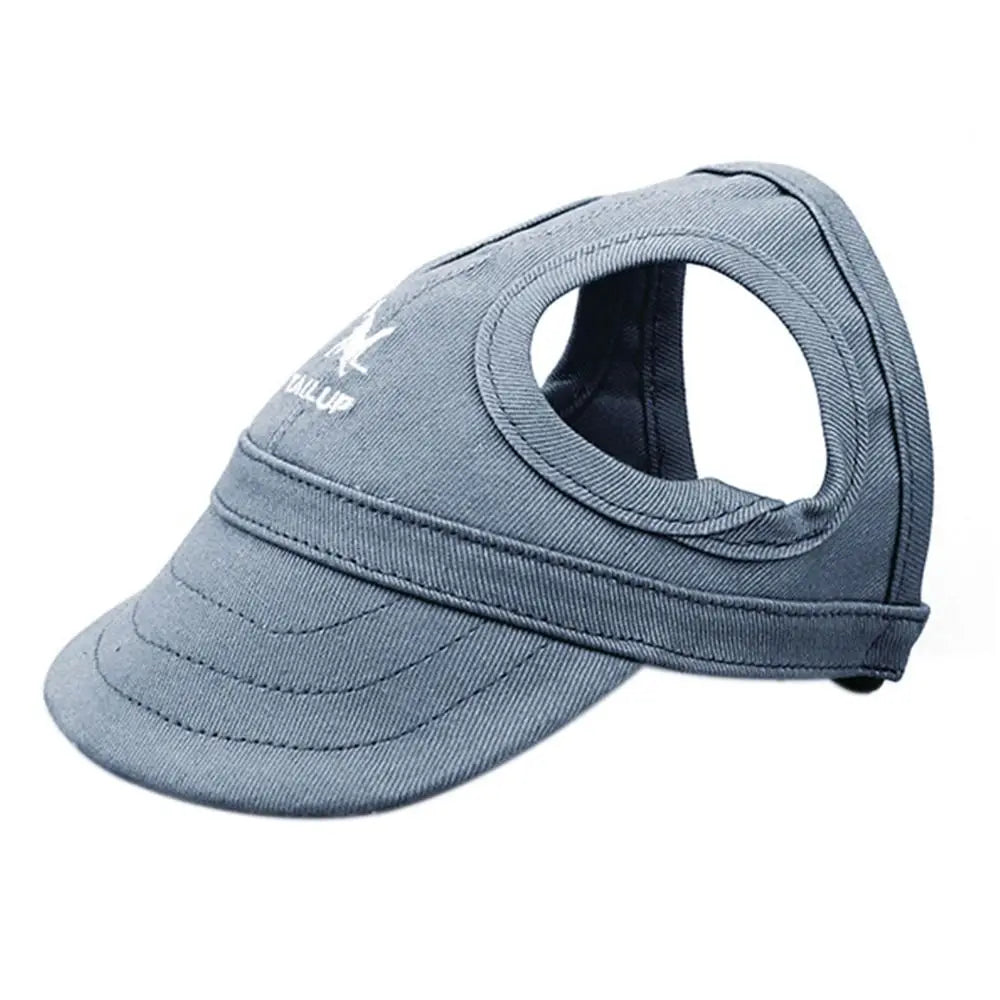 Fashion Pet Baseball Hat Outdoor Cat Dog Adjustable Peaked Cap Visor Hat Summer Pet Travel Sports Sun Cap with Ear Holes