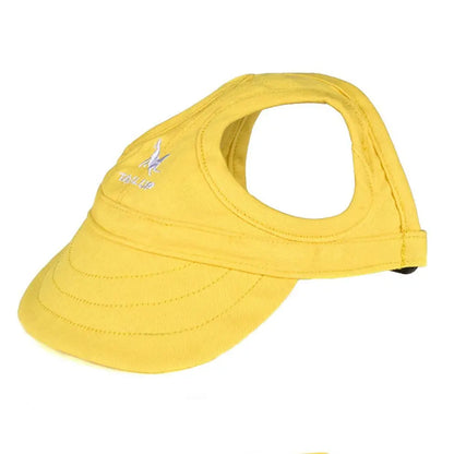 Fashion Pet Baseball Hat Outdoor Cat Dog Adjustable Peaked Cap Visor Hat Summer Pet Travel Sports Sun Cap with Ear Holes