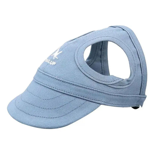 Fashion Pet Baseball Hat Outdoor Cat Dog Adjustable Peaked Cap Visor Hat Summer Pet Travel Sports Sun Cap with Ear Holes