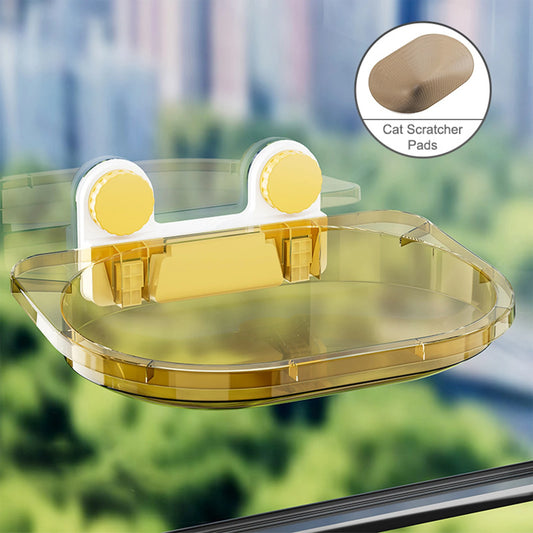 Window Hanging Mounted Cat Sleeping Bed with Suction Cup Cat Furniture Wall Shelf Mount Transparent Hammock Wall