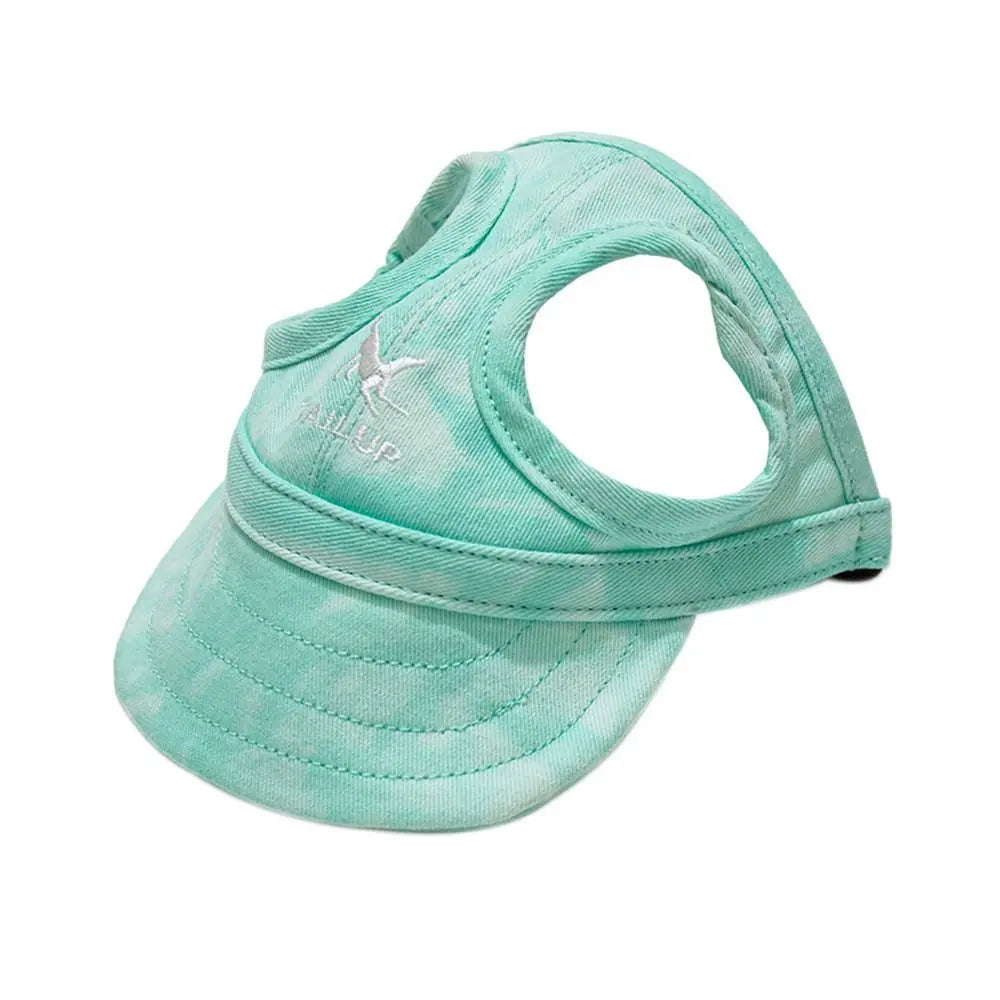 Fashion Pet Baseball Hat Outdoor Cat Dog Adjustable Peaked Cap Visor Hat Summer Pet Travel Sports Sun Cap with Ear Holes