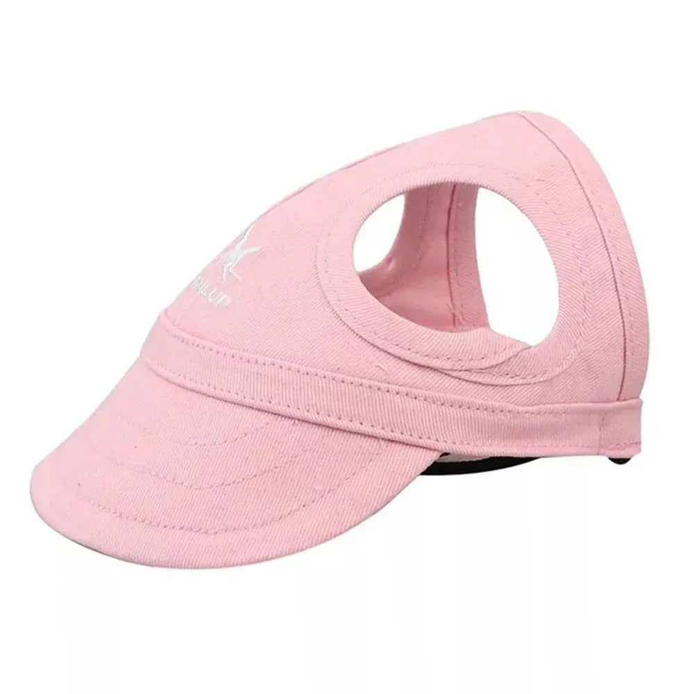 Fashion Pet Baseball Hat Outdoor Cat Dog Adjustable Peaked Cap Visor Hat Summer Pet Travel Sports Sun Cap with Ear Holes