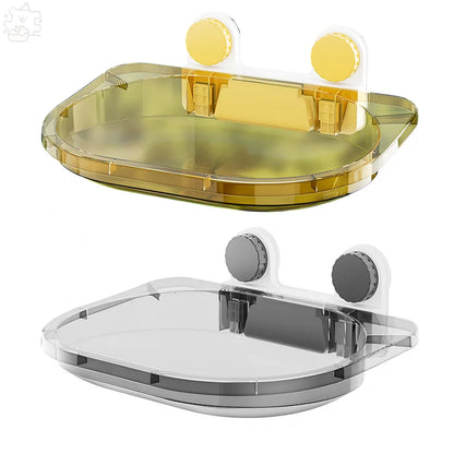 Window Hanging Mounted Cat Sleeping Bed with Suction Cup Cat Furniture Wall Shelf Mount Transparent Hammock Wall