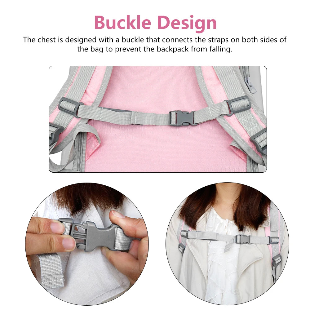 Pet Cat Carrier Backpack Breathable Cat Travel Outdoor Shoulder Bag for Small Dogs Cats Portable Packaging Carrying Pet Supplies
