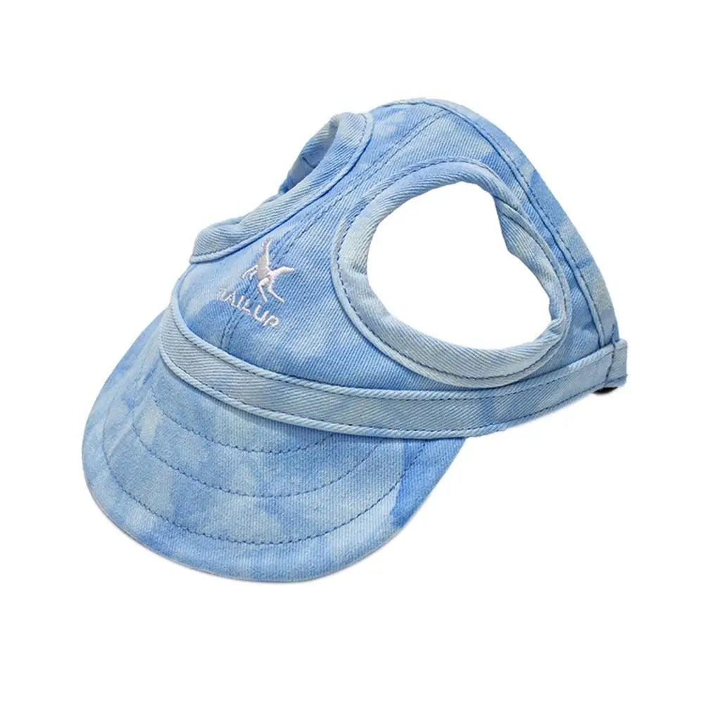 Fashion Pet Baseball Hat Outdoor Cat Dog Adjustable Peaked Cap Visor Hat Summer Pet Travel Sports Sun Cap with Ear Holes