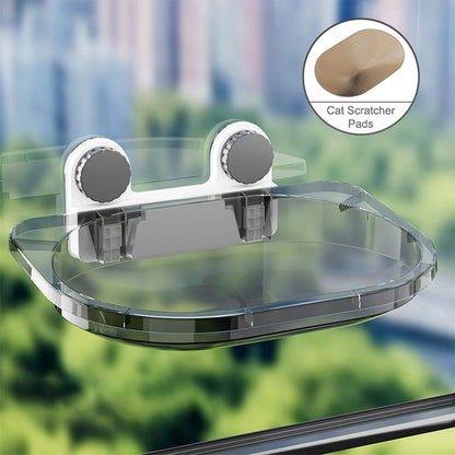 Window Hanging Mounted Cat Sleeping Bed with Suction Cup Cat Furniture Wall Shelf Mount Transparent Hammock Wall